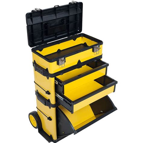 stack on heavy duty steel plastic tool box|stackable rolling tool boxes.